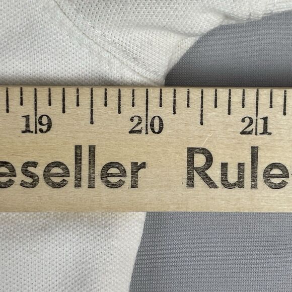 Carhartt For Women Short Sleeve Polo Shirt Size Large Ivory Cotton Golf Preppy - Picture 13 of 16